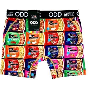 Odd Sox Nissin Top Ramen Noodles Boxer Briefs Mens Large Underwear Fun Gift